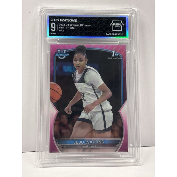 Juju Watkins Graded Mint 9 2022 Bowman U Chrome Pink 1st...